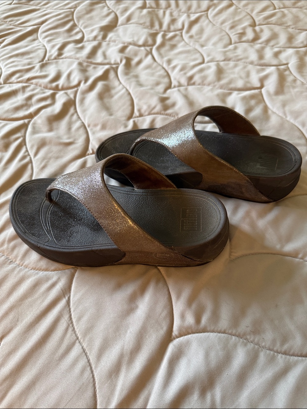 Fitflop Brown Subtle Sparkle Sandals